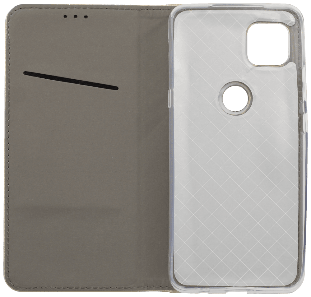 Motorola Moto G 5G oldalra nyíló flipes bőrtok rombusz mintás sötétkék