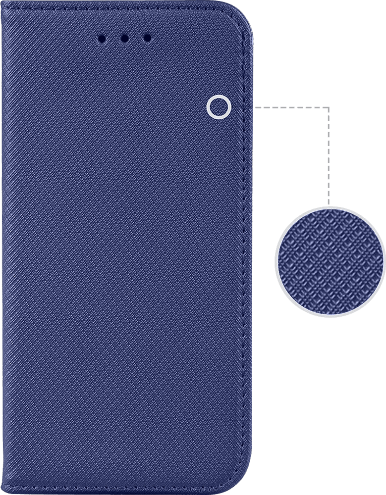 LG K52 oldalra nyíló flipes bőrtok rombusz mintás sötétkék