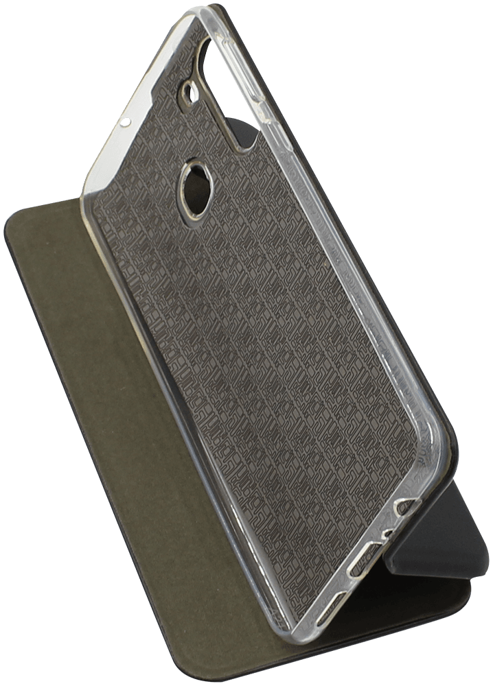 Samsung Galaxy A21 (SM-A210F) oldalra nyíló mágneses flipes bőrtok prémium minőség fekete