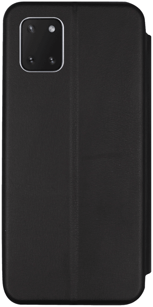 Samsung Galaxy Note 10 Lite (SM-N770F) oldalra nyíló mágneses flipes bőrtok prémium minőség fekete