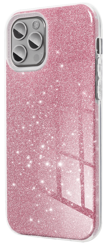Samsung Galaxy M31 (SM-M315F) szilikon tok csillogó hátlap rózsaszín