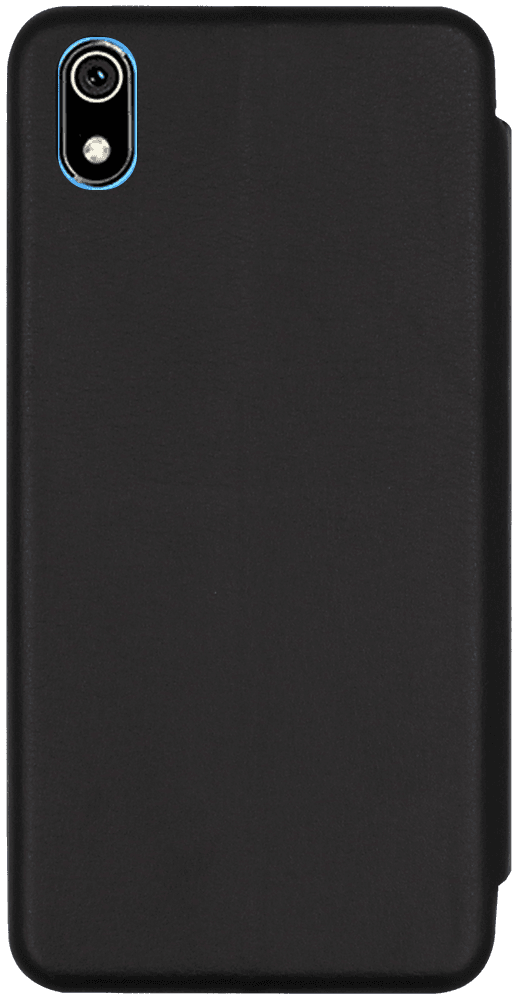 Xiaomi Redmi 7A oldalra nyíló mágneses flipes bőrtok prémium minőség fekete