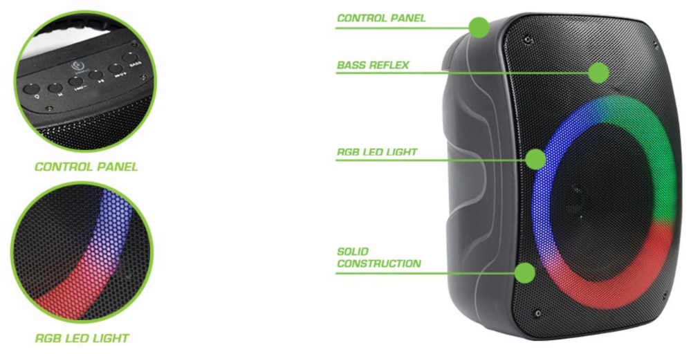 Sony Xperia X Compact (F5321) kompatibilis bluetooth hangszóró Rebeltec Stage 300