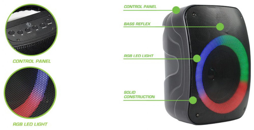 Apple iPhone 6 kompatibilis bluetooth hangszóró Rebeltec Stage 300