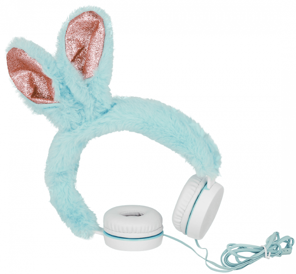 LG K30 (2019) vezetékes fejhallgató plüss bevonattal, nyuszi fülekkel