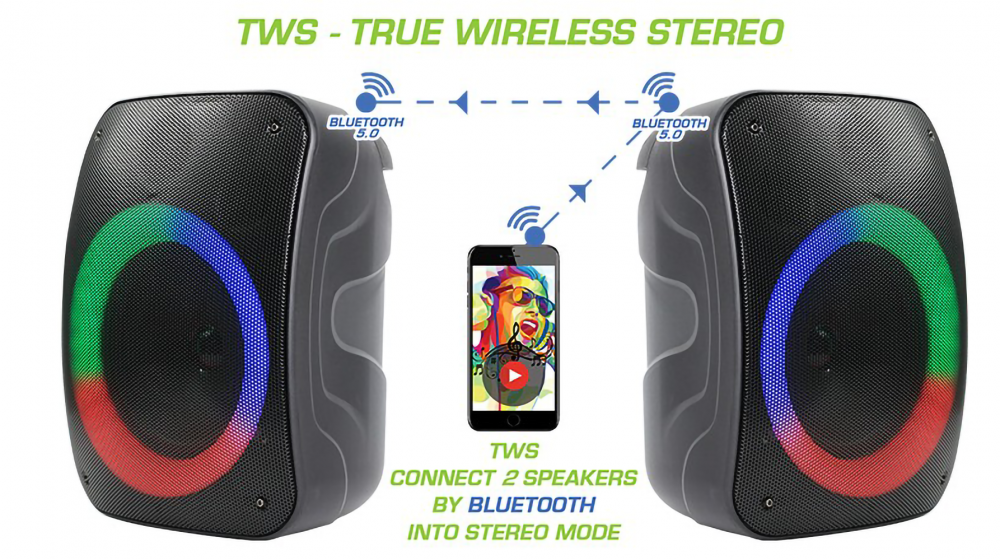 Apple iPhone XR kompatibilis bluetooth hangszóró Rebeltec Stage 300