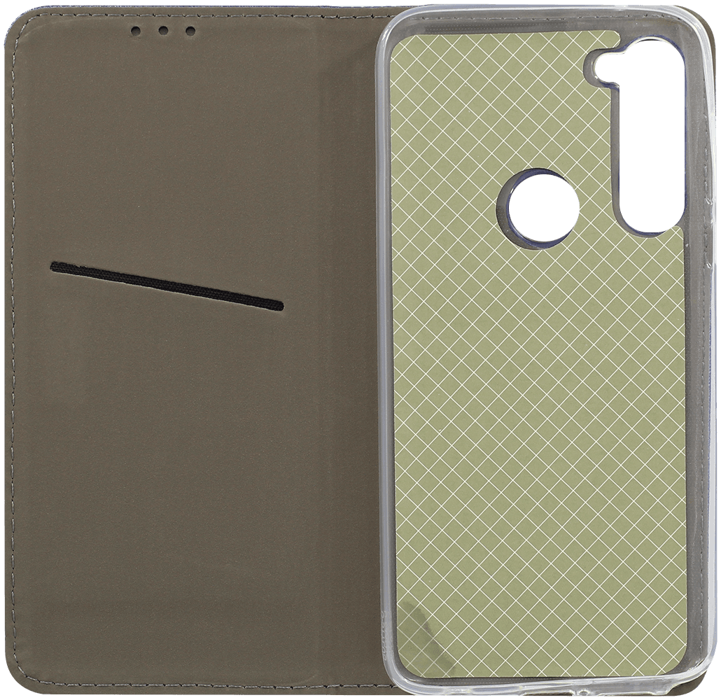 Motorola Moto G Pro oldalra nyíló flipes bőrtok rombusz mintás sötétkék