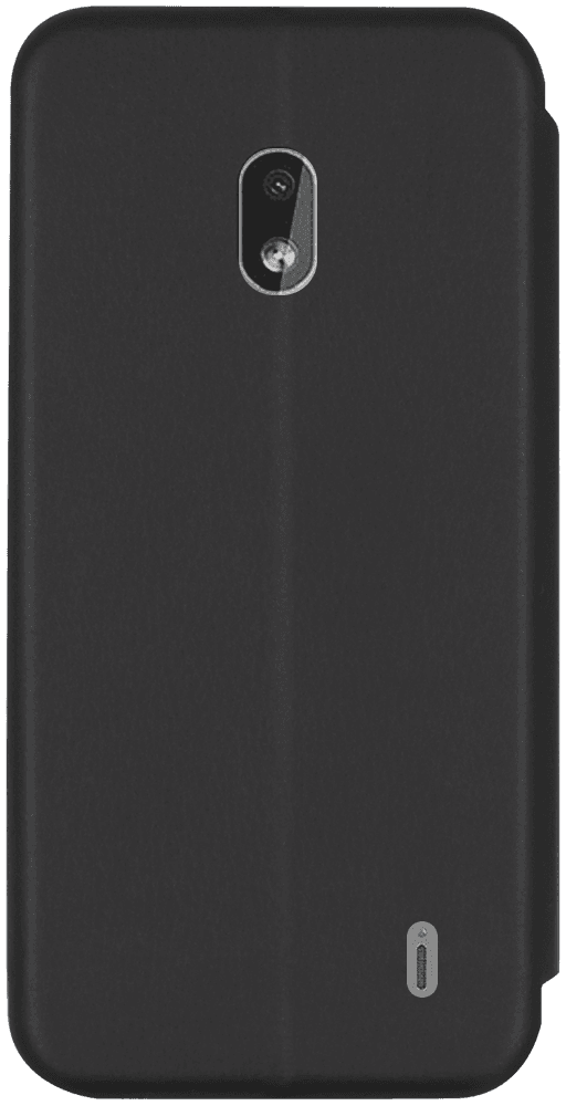 Nokia 2 2019 (2.2) oldalra nyíló mágneses flipes bőrtok prémium minőség fekete