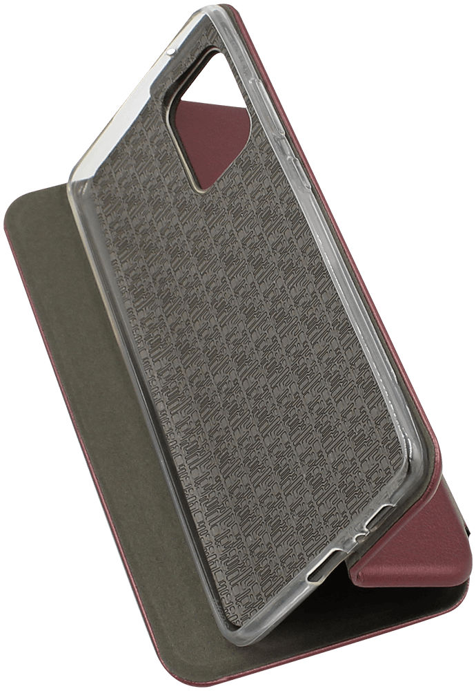 Samsung Galaxy S10 Lite (SM-G770F) oldalra nyíló mágneses flipes bőrtok prémium minőség bordó