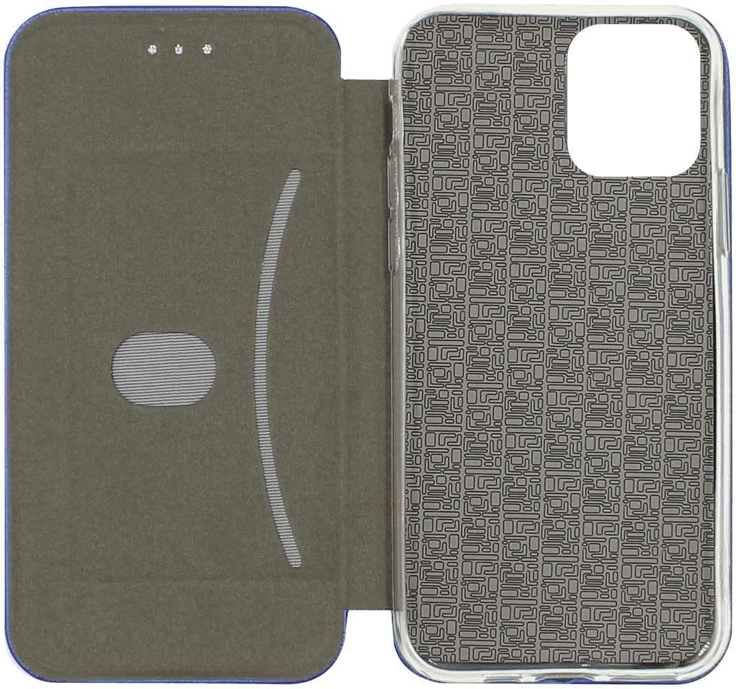 Apple iPhone 11 Pro oldalra nyíló mágneses flipes bőrtok prémium minőség sötétkék