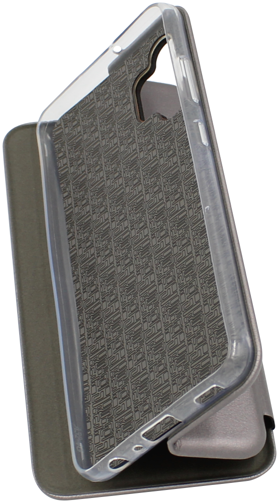 Samsung Galaxy A32 4G (SM-A325F) oldalra nyíló mágneses flipes bőrtok prémium minőség ezüst