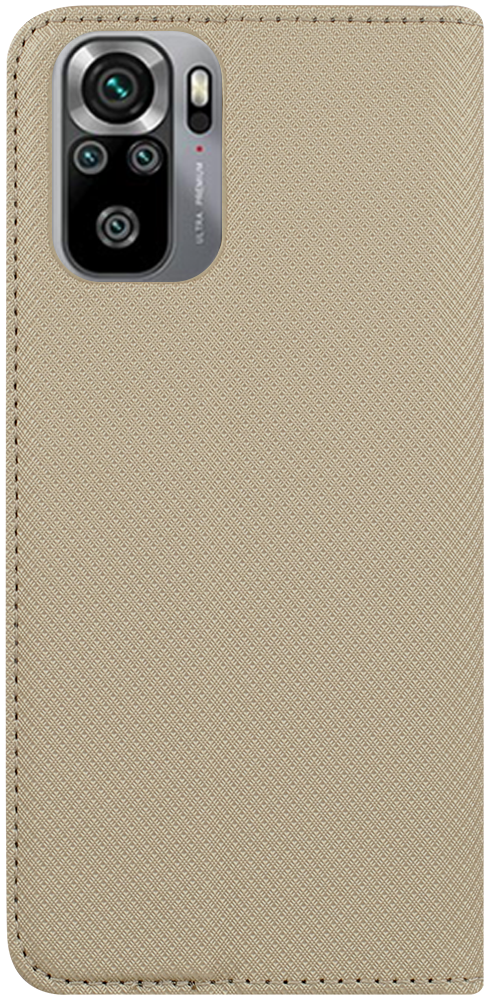 Xiaomi Redmi Note 10s oldalra nyíló flipes bőrtok rombusz mintás arany