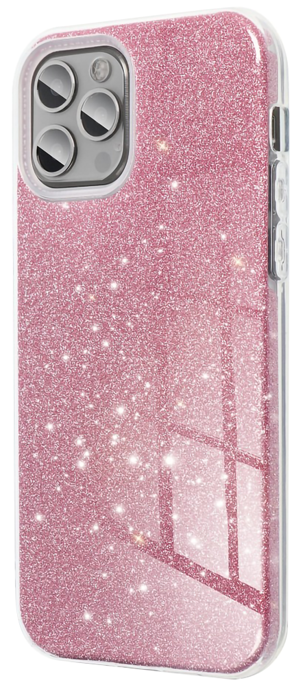 Samsung Galaxy A22 5G (SM-A226B) szilikon tok csillogó hátlap rózsaszín