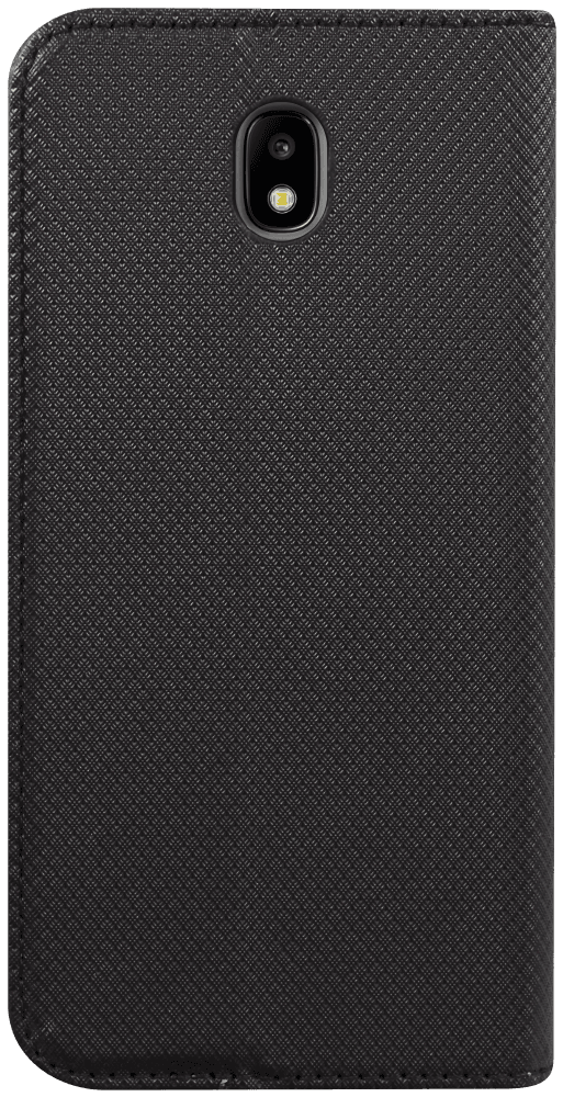 Samsung Galaxy J7 2017 (J730) oldalra nyíló flipes bőrtok rombusz mintás fekete