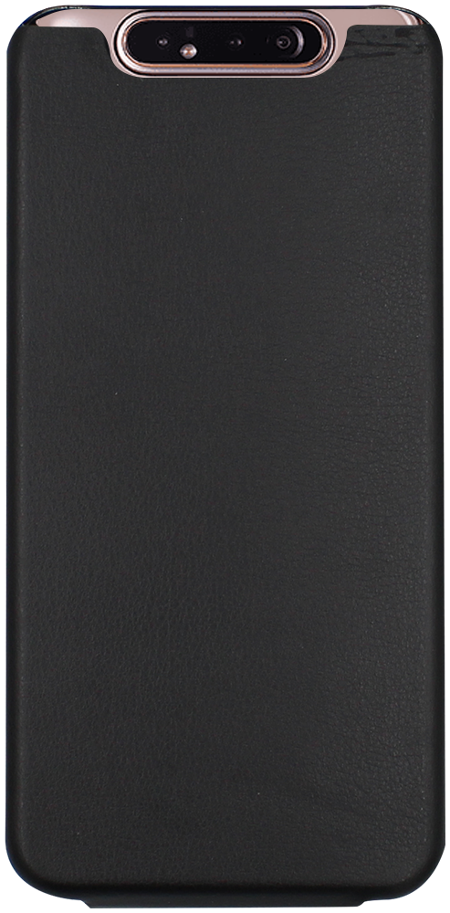Samsung Galaxy A80 (SM-A805) lenyíló mágneses flipes bőrtok prémium minőség fekete