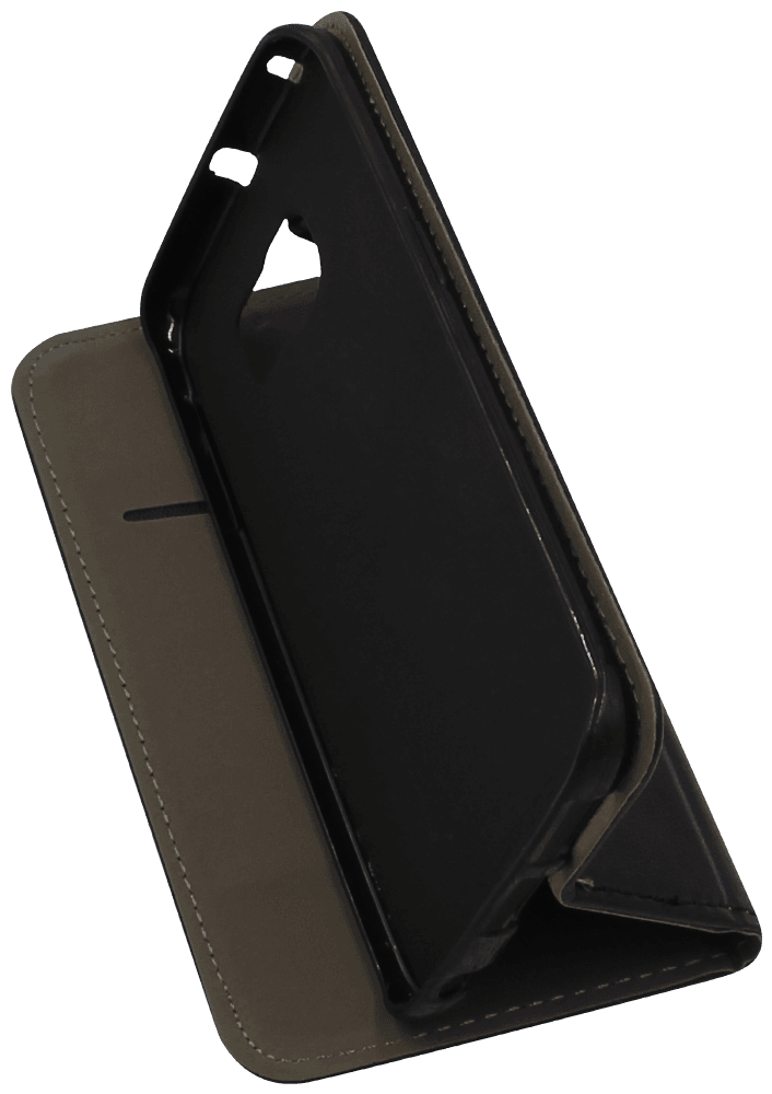 Samsung Galaxy S6 Edge (G925) oldalra nyíló flipes bőrtok asztali tartó funkciós fekete