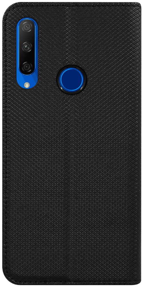 Huawei Honor 9X oldalra nyíló flipes bőrtok rombusz mintás fekete