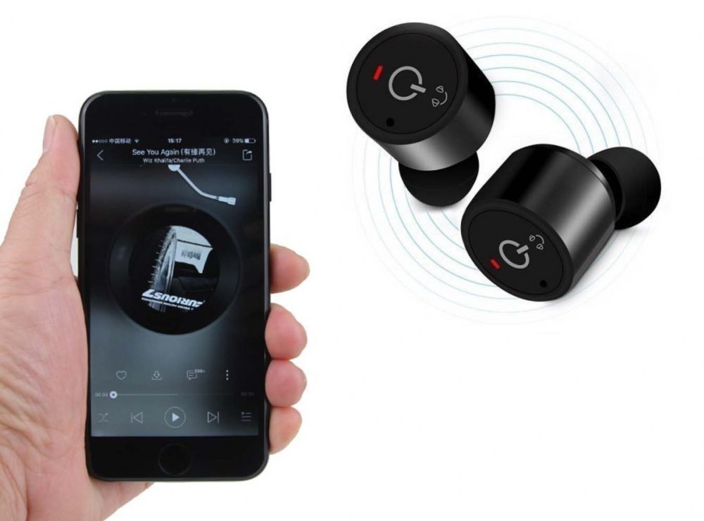 Huawei P Smart Plus (Nova 3i) kompatibilis bluetooth fülhallgató FOREVER TWE-100 fekete