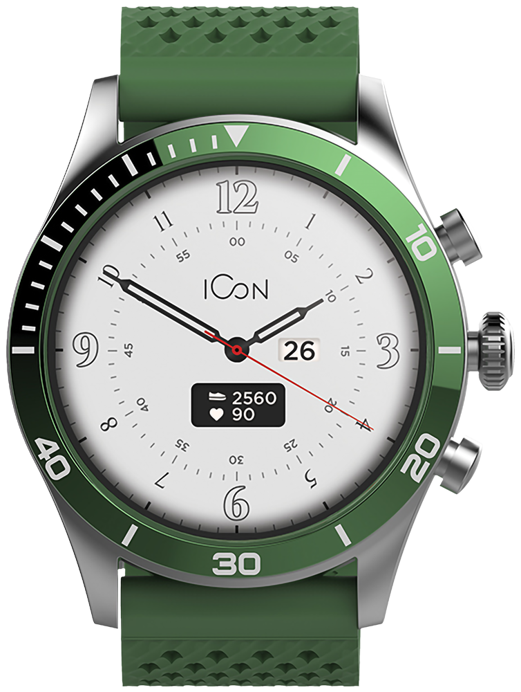 LG K22 kompatibilis okosóra FOREVER ICON AW-100 férfi zöld