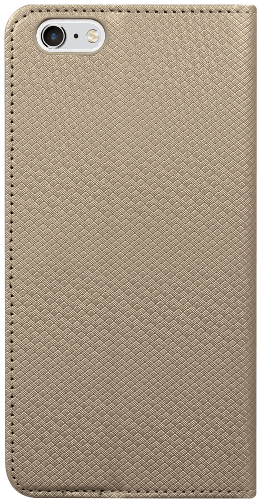 Apple iPhone 6 Plus oldalra nyíló flipes bőrtok rombusz mintás arany