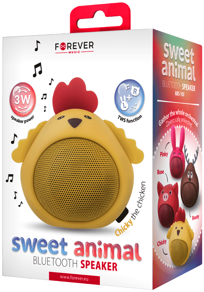 ASUS Zenfone 5 (ZE620KL) kompatibilis bluetooth hangszóró Forever Sweet Animal Chicky csirke