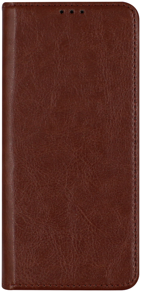 Samsung Galaxy M31s (SM-M317F) oldalra nyíló flipes bőrtok valódi bőr barna