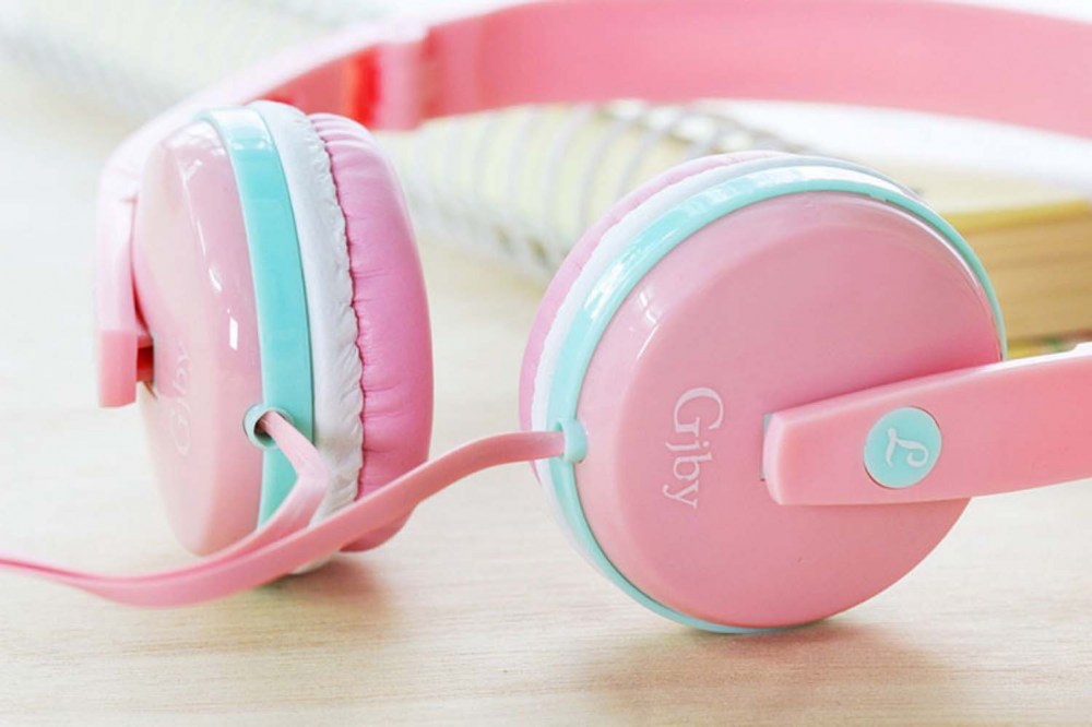 Samsung Galaxy M12 (SM-M127F) vezetékes fejhallgató gyerekek számára GJBY Audio Extra Bass (GJ-04) rózsaszín