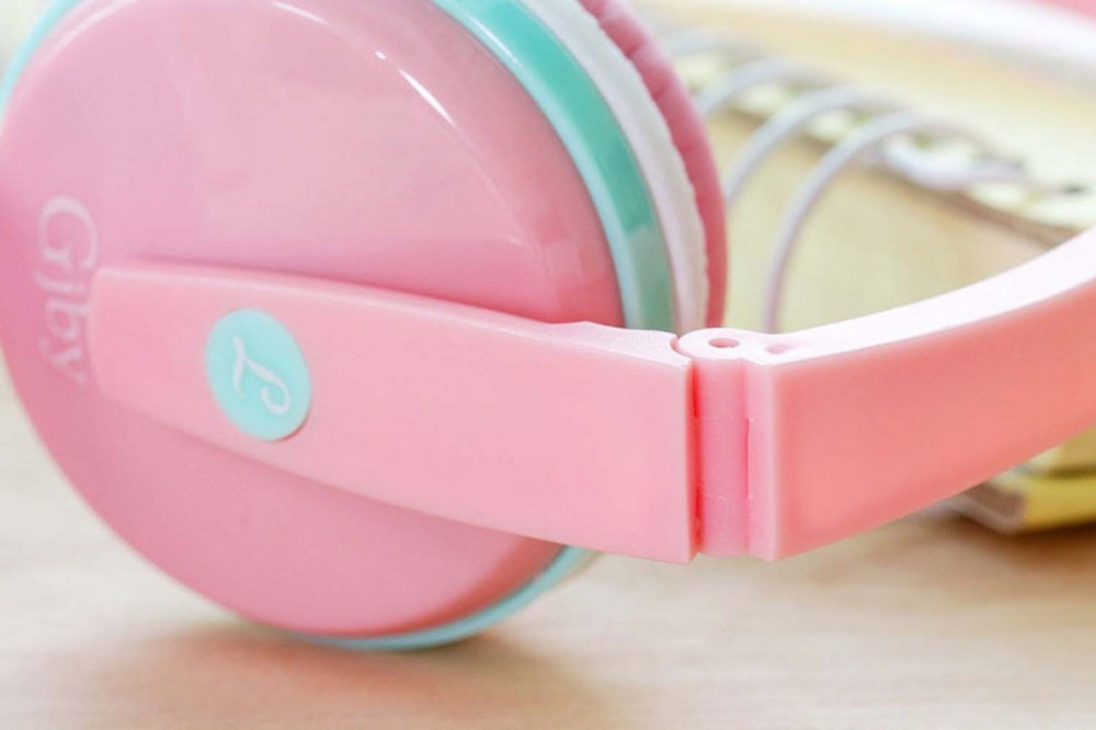 LG Q60 vezetékes fejhallgató gyerekek számára GJBY Audio Extra Bass (GJ-04) rózsaszín