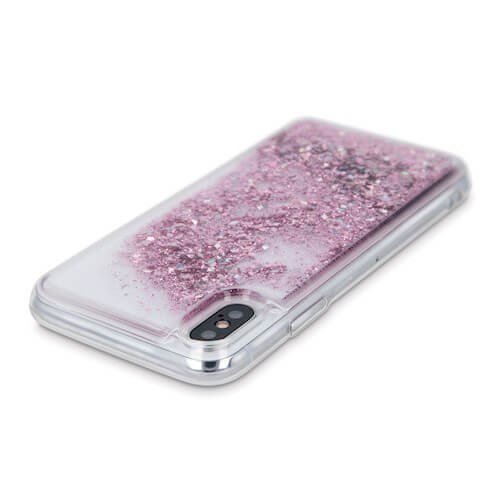 Samsung Galaxy S21 Plus 5G (SM-G996B) szilikon tok gyári Liquid Sparkle rózsaszín