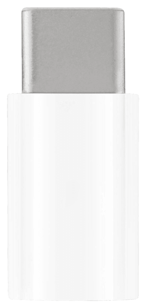 Xiaomi Mi 10T Lite 5G átalakító adapter micro USB csatlakozóról TYPE-C csatlakozóra fehér