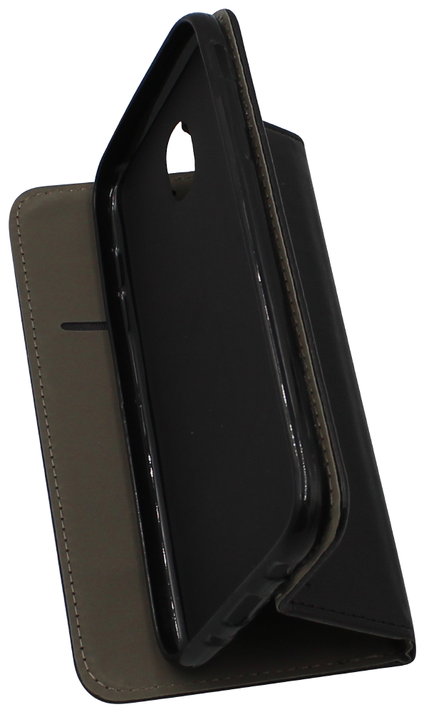 Samsung Galaxy J5 2017 (J530) oldalra nyíló flipes bőrtok asztali tartó funkciós fekete