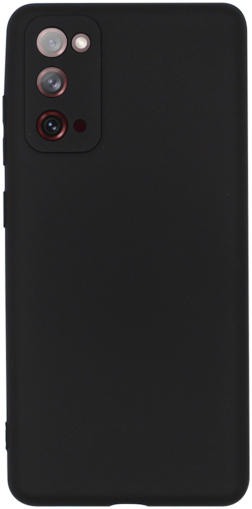 Samsung Galaxy S20 FE szilikon tok kameravédővel matt fekete