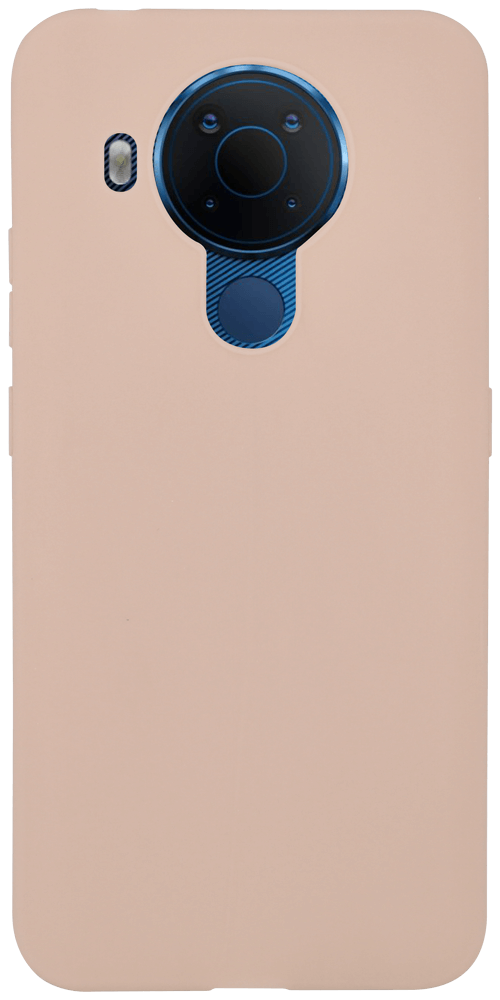 Nokia 5.4 szilikon tok matt púderszínű