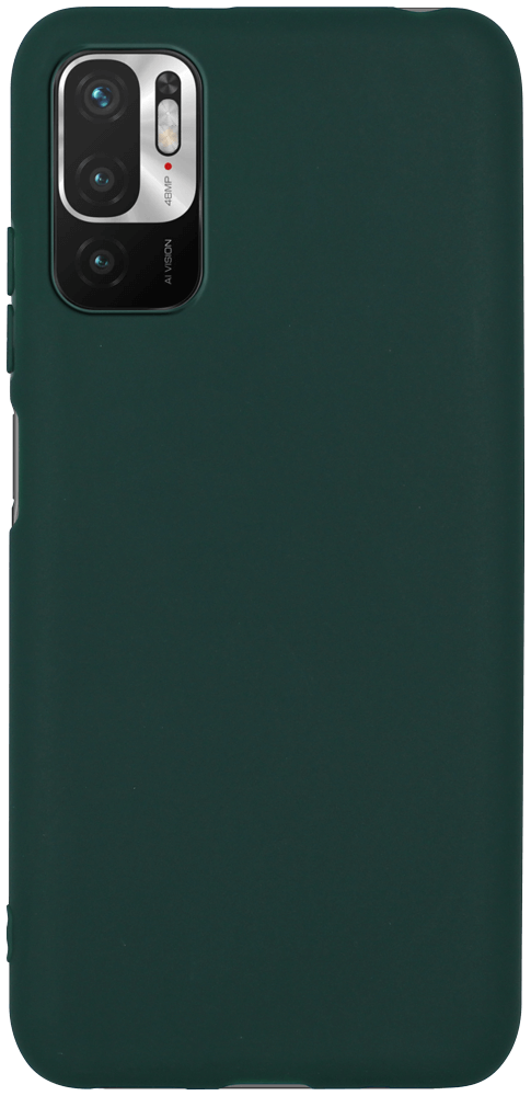 Xiaomi Redmi Note 10 5G szilikon tok matt sötétzöld