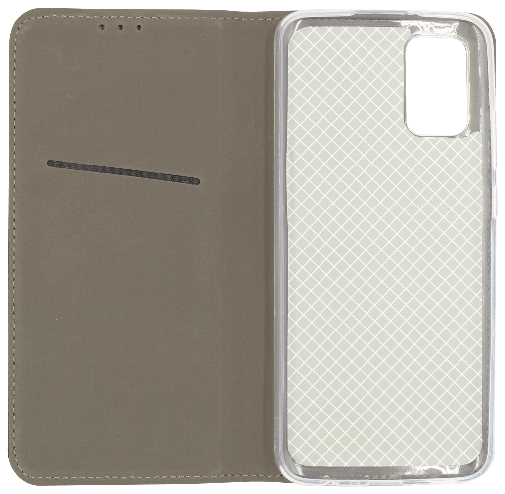Samsung Galaxy A02s (SM-A025) oldalra nyíló flipes bőrtok asztali tartó funkciós sötétkék