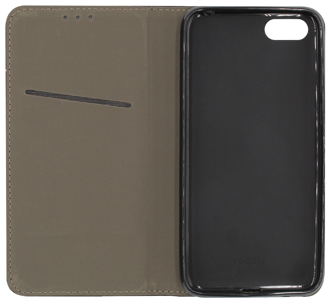 Huawei Honor 7s oldalra nyíló flipes bőrtok asztali tartó funkciós fekete