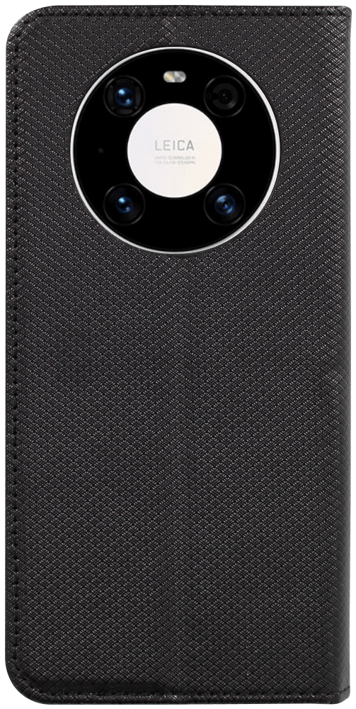 Huawei Mate 40 Pro oldalra nyíló flipes bőrtok rombusz mintás fekete