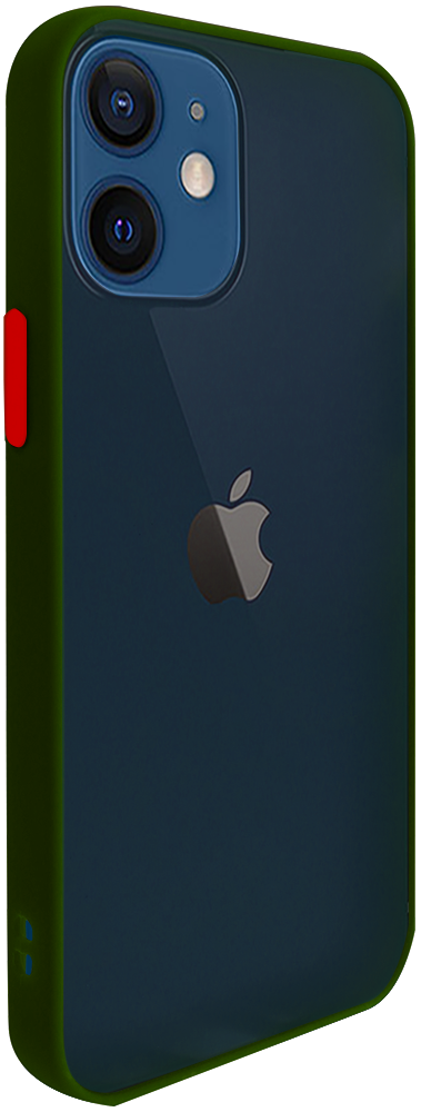 Apple iPhone 12 Mini kemény hátlap Vennus Button Bumper sötétzöld