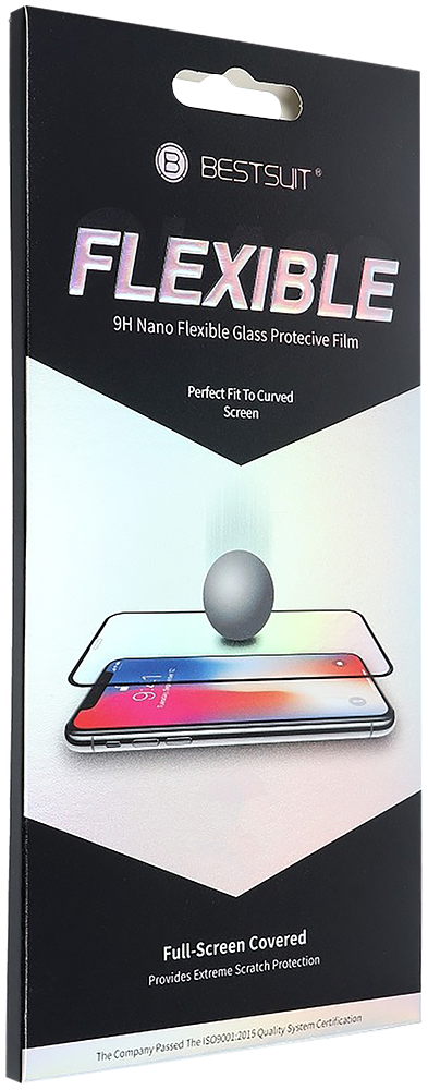 Apple iPhone 13 Pro Max flexibilis hibrid képernyővédő fólia fekete