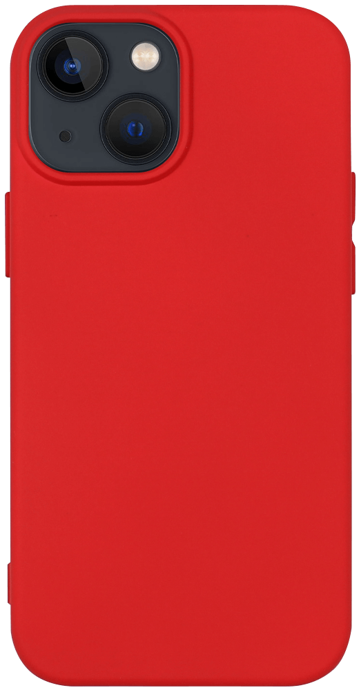Apple iPhone 13 Mini szilikon tok matt piros