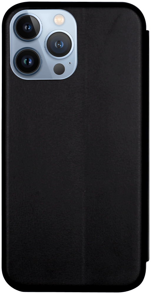 Apple iPhone 13 Pro Max oldalra nyíló mágneses flipes bőrtok prémium minőség fekete