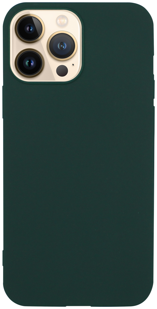Apple iPhone 13 Pro Max szilikon tok matt sötétzöld
