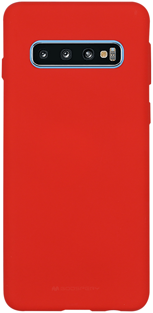 Samsung Galaxy S10 (SM-G973) szilikon tok gyári MERCURY piros
