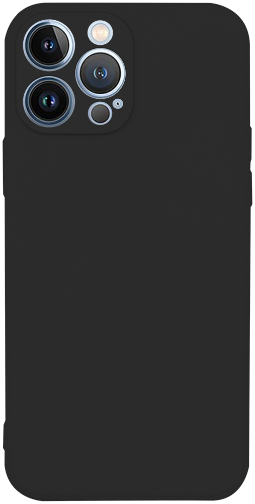 Apple iPhone 13 Pro szilikon tok kameravédővel matt fekete