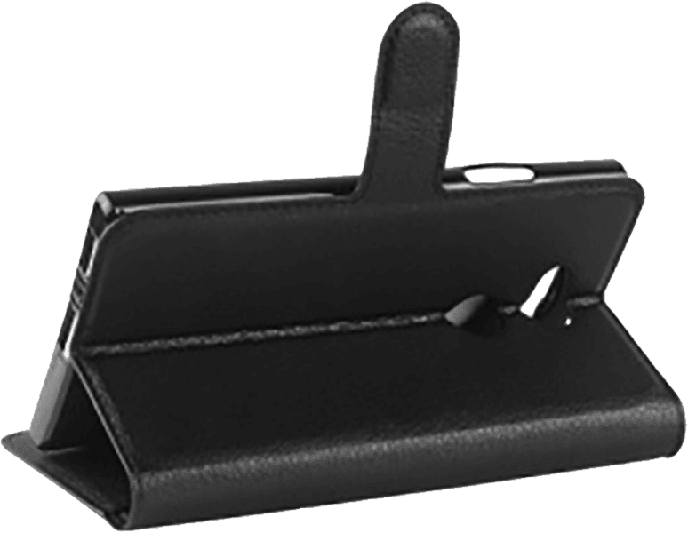 Sony Xperia L2 oldalra nyíló flipes bőrtok asztali tartó funkciós fekete