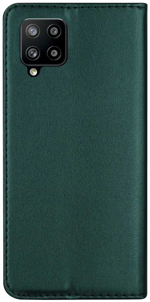 Samsung Galaxy A42 5G (SM-A426B) oldalra nyíló flipes bőrtok asztali tartó funkciós sötétzöld