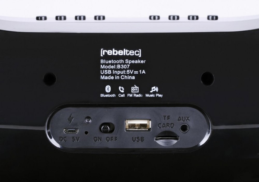 Huawei P50 kompatibilis bluetooth hangszóró Rebeltec Soundbox fekete