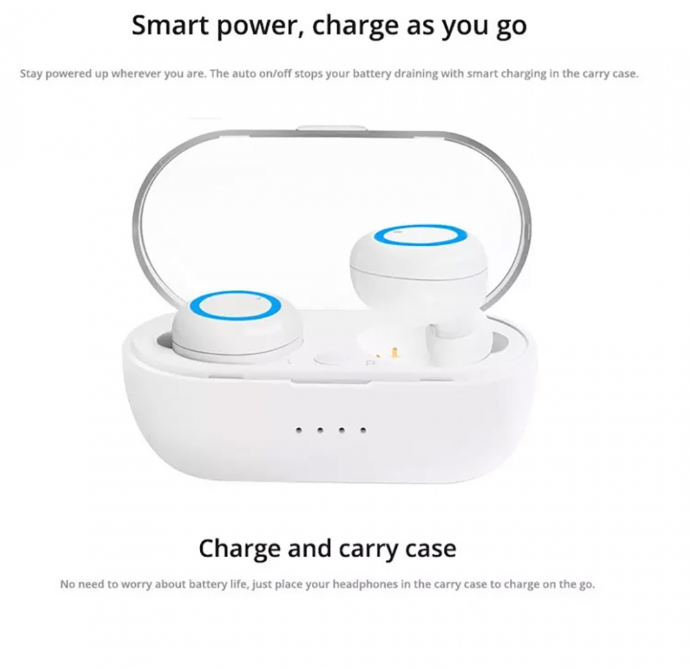 Apple iPhone 13 Pro kompatibilis bluetooth fülhallgató TWSC12 vízálló