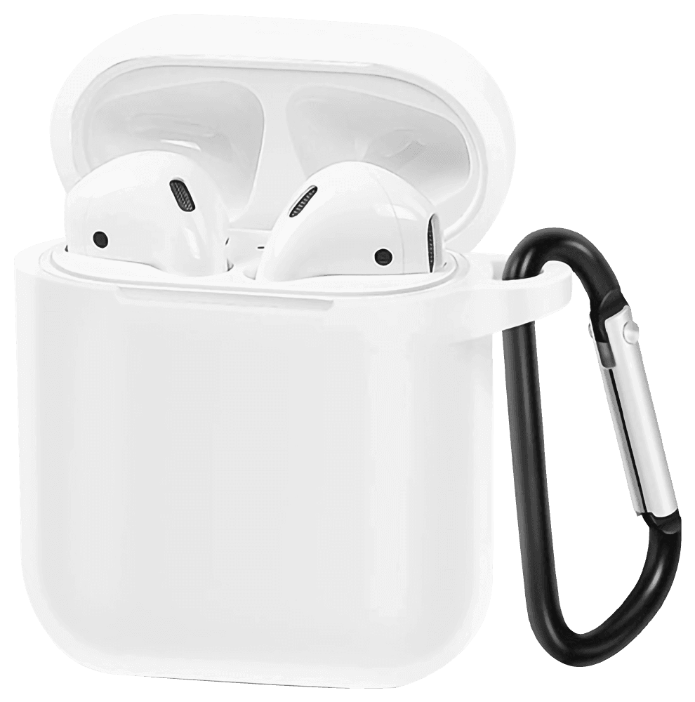 Apple iPhone SE (2020) 1. generációs AirPod töltő szilikon tok fehér