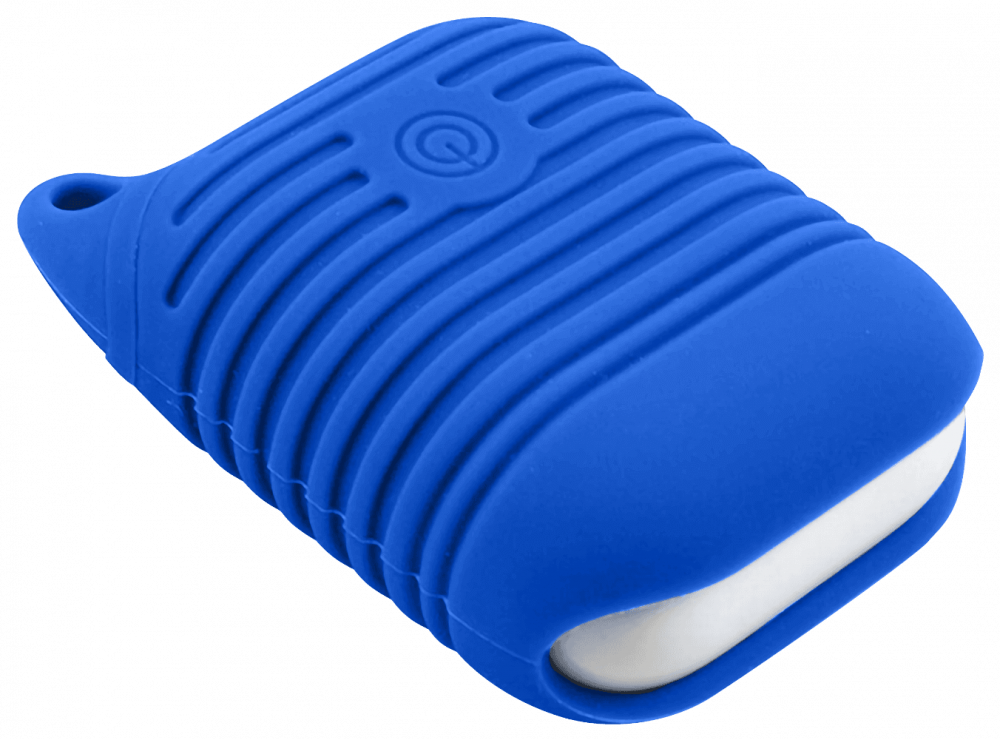 Apple iPhone 12 Pro 2. generációs AirPod töltő szilikon tok sötétkék